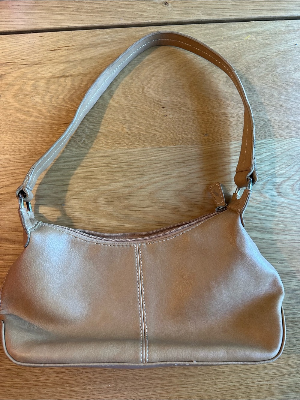 Genuine Sonoma Jean Co Y2K Taupe Baguette Shoulder Bag Purse - Picture 2 of 7